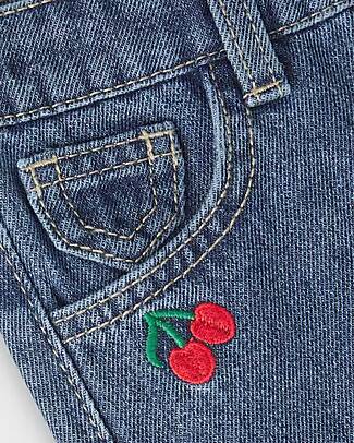 Name it Jeans - Dark Blue Denim - Cherries - with Snap Button Jeans