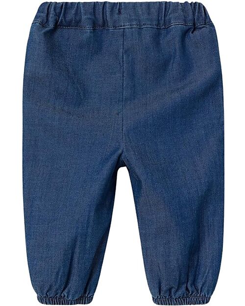 Name it Jeans - Dark Blue Denim - Front Pockets with Ruffles and Embroidery Jeans