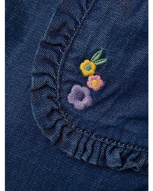 Name it Jeans - Dark Blue Denim - Front Pockets with Ruffles and Embroidery Jeans