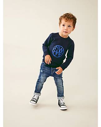 Name it Jeans - Dark Blue - Slim Fit - with Snap Button and Drawstring Waist Jeans