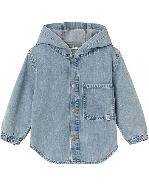 Name it Jeans Jacket - Light Blue Denim - 100% Cotton - with Hood Jackets