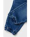 Name it Jeans with Drawstring - Medium Blue Denim - Hearts - Organic Cotton Jeans