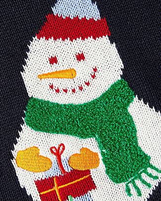Name it Knitted Christmas Pullover - Dark Sapphire - 100% Organic Cotton Jumpers