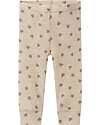 Name it Leggings - Beige - Hearts - 100% Merino Wool - with Elastic Waistband Leggings