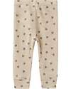 Name it Leggings - Beige - Hearts - 100% Merino Wool - with Elastic Waistband Leggings