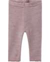 Name it Leggings - Purple Dove - 100% Merino Wool - with Elastic Waistband Leggings