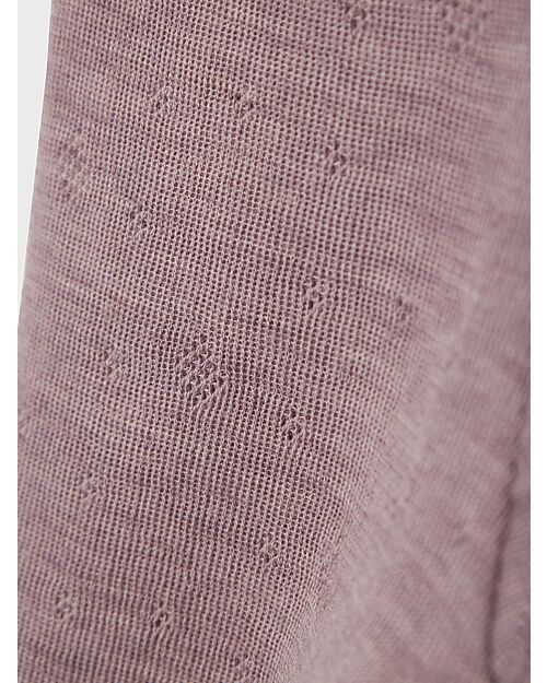 Name it Leggings - Purple Dove - 100% Merino Wool - with Elastic Waistband Leggings