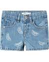 Name it Light Denim Shorts - Lemons - 100% Cotton Shorts