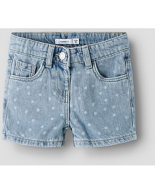 Name it Light Denim Shorts - Pois - 100% Cotton Shorts