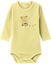 Name it Long-Sleeve Printed Body - Chardonnay - Organic Cotton Long Sleeves Bodies