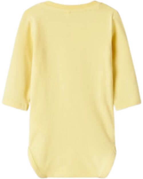 Name it Long-Sleeve Printed Body - Chardonnay - Organic Cotton Long Sleeves Bodies