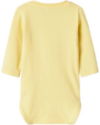 Name it Long-Sleeve Printed Body - Chardonnay - Organic Cotton Long Sleeves Bodies