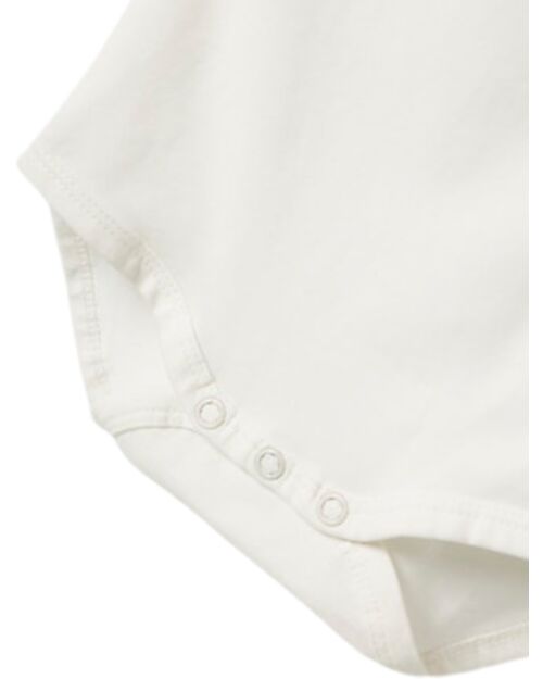 Name it Long-Sleeve Printed Body - Cloud Dancer - Organic Cotton Long Sleeves Bodies