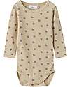 Name it Long-Sleeve Printed Body - Cream - 100% Merino Wool Long Sleeves Bodies