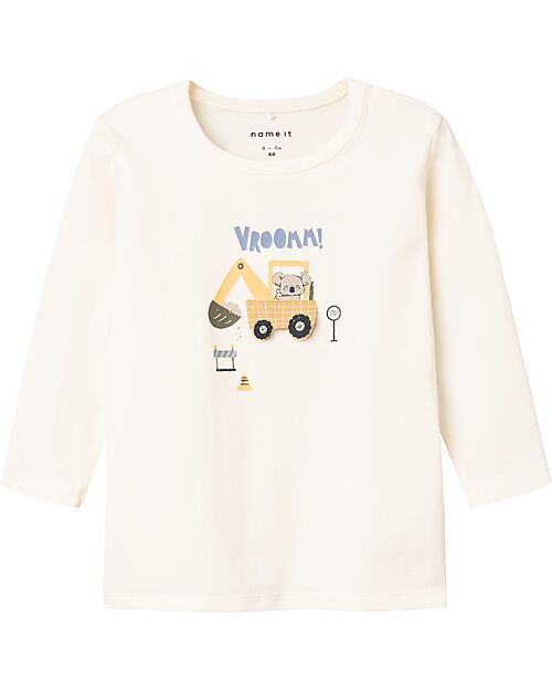 Name it Long Sleeve Shirt - 3D Print - Press Stud Fastening Long Sleeves Tops