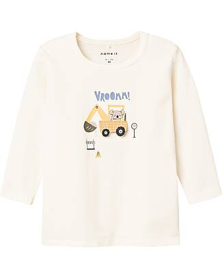 Name it Long Sleeve Shirt - 3D Print - Press Stud Fastening Long Sleeves Tops