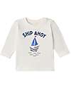 Name it Long Sleeve Shirt - Boat - Jet Stream - Button Closure Long Sleeves Tops