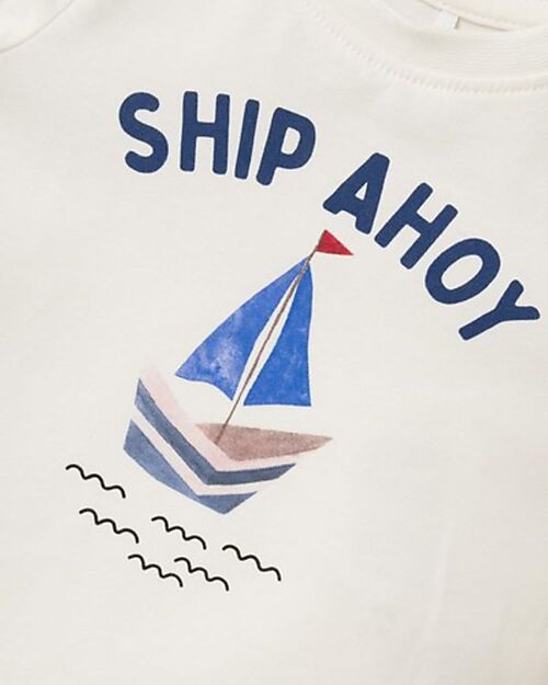 Name it Long Sleeve Shirt - Boat - Jet Stream - Button Closure Long Sleeves Tops