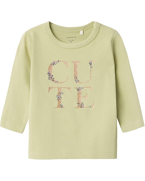 Name it Long Sleeve Shirt - Cute - Lint - Organic Cotton Long Sleeves Tops