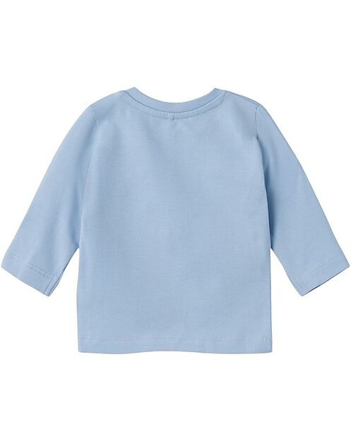 Name it Long Sleeve Shirt - Dragon - Chambray Blue - Button Closure Long Sleeves Tops