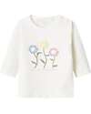 Name it Long-Sleeve Shirt - Flowers - White - Organic Cotton Long Sleeves Tops