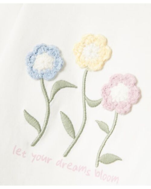 Name it Long-Sleeve Shirt - Flowers - White - Organic Cotton Long Sleeves Tops