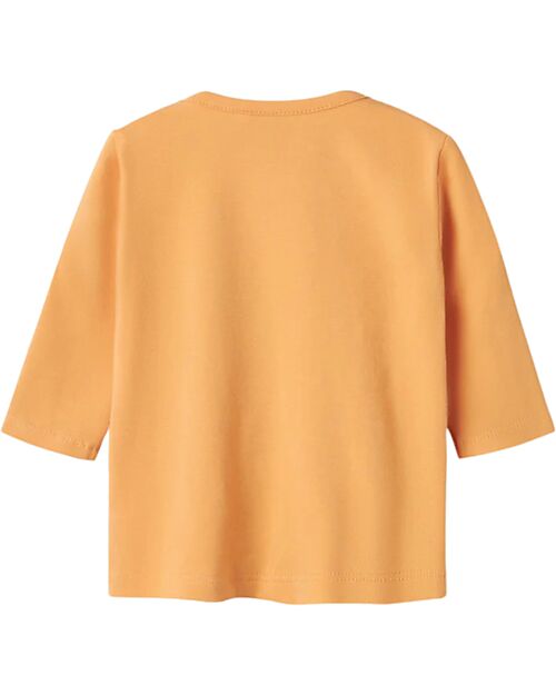 Name it Long-Sleeve Shirt with Front Print - Gold Heart - Organic Cotton Long Sleeves Tops