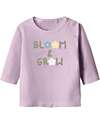 Name it Long-Sleeve Shirt with Front Print - Winsome Orchid - Organic Cotton Long Sleeves Tops