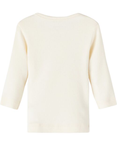 Name it Long Sleeve Shirt with Print - Buttercream - Organic Cotton Long Sleeves Tops
