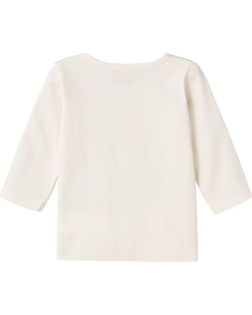 Name it Long-Sleeve Shirt with Unicorn Print - Cream - Organic Cotton Long Sleeves Tops