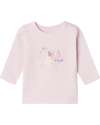Name it Long-Sleeve Shirt with Unicorn Print - Mauve - Organic Cotton Long Sleeves Tops