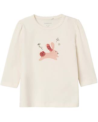 Name it Long Sleeve T-Shirt Jet Stream - Bunny - Organic Cotton Long Sleeves Tops