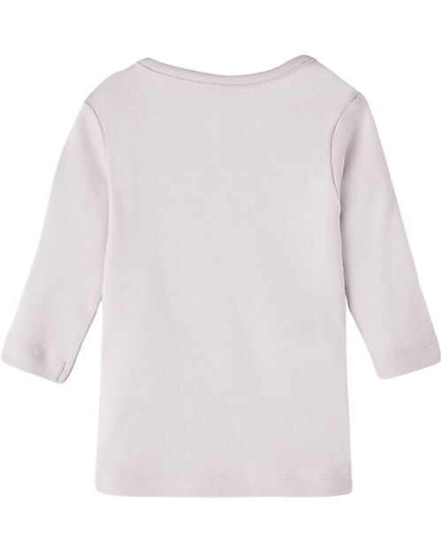 Name it Long Sleeve T-Shirt with Print - Orchid Hush - Organic Cotton Long Sleeves Tops