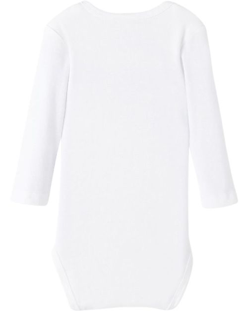 Name it Long-Sleeved Bodysuit 3 Packs - White Single Hot-Air Baloon/Grey/White Hot-Air Baloons - Organic Cotton Long Sleeves Bodies