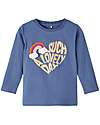Name it Long-Sleeved T-Shirt - Bijou Blue - 100% Organic Cotton Long Sleeves Tops