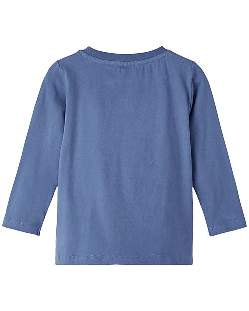 Name it Long-Sleeved T-Shirt - Bijou Blue - 100% Organic Cotton Long Sleeves Tops