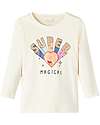 Name it Long-Sleeved T-Shirt - Buttercream - 100% Organic Cotton Long Sleeves Tops