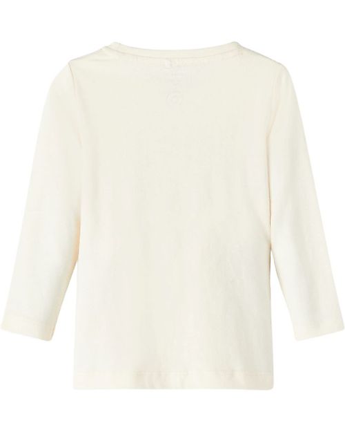 Name it Long-Sleeved T-Shirt - Buttercream - 100% Organic Cotton Long Sleeves Tops