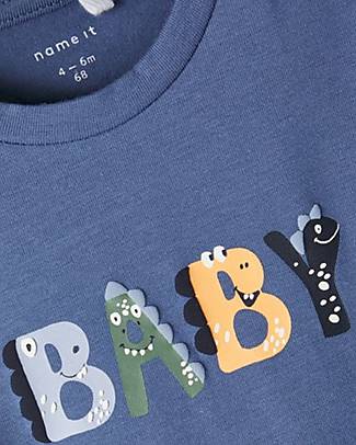Name it Long Sleeves Shirt - Baby - Bijou Blue - Organic Cotton Long Sleeves Tops
