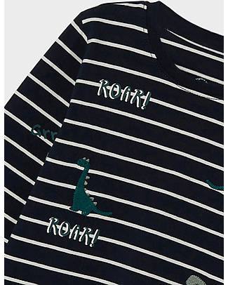 Name it Long Sleeves Shirt - Dark Sapphire - Dino - Organic Cotton Long Sleeves Tops