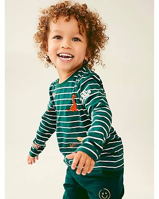 Name it Long Sleeves Shirt - Forest Biome - Dino - Organic Cotton Long Sleeves Tops