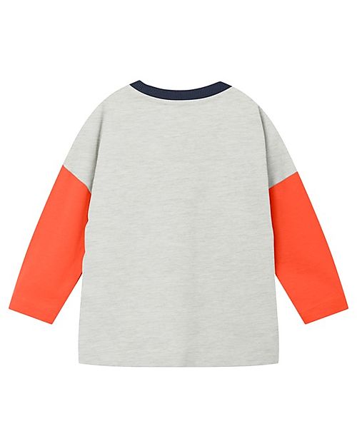 Name it Long Sleeves Shirt - Light Gray Melange - 100% Cotton Long Sleeves Tops