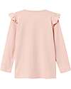 Name it Long Sleeves Shirt - Rose Smoke - with Ruffles and Front Print - Cotton Long Sleeves Tops