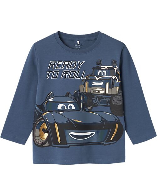 Name it Long Sleeves T-shirt - Bering Sea - Cars - Organic Cotton Long Sleeves Tops