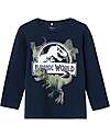 Name it Long Sleeves T-shirt - Dark Sapphire - Jurassic World - Bio Cotton Long Sleeves Tops