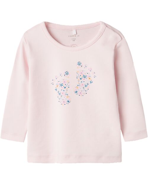 Name it Long Sleeves T-shirt - Festival Bloom - Flowers - Organic Cotton Long Sleeves Tops