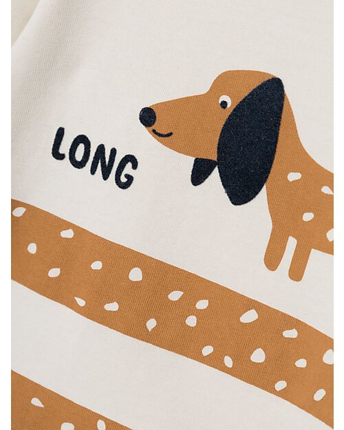 Name it Long Sleeves T-shirt - Jet Stream - Dog - Organic Cotton Long Sleeves Tops