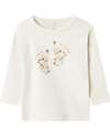 Name it Long Sleeves T-shirt - Jet Stream - Flowers - Organic Cotton Long Sleeves Tops