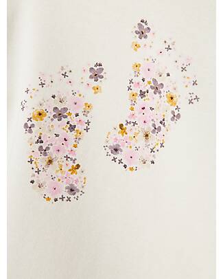 Name it Long Sleeves T-shirt - Jet Stream - Flowers - Organic Cotton Long Sleeves Tops
