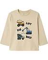 Name it Long Sleeves T-shirt - Sand - Organic Cotton Long Sleeves Tops